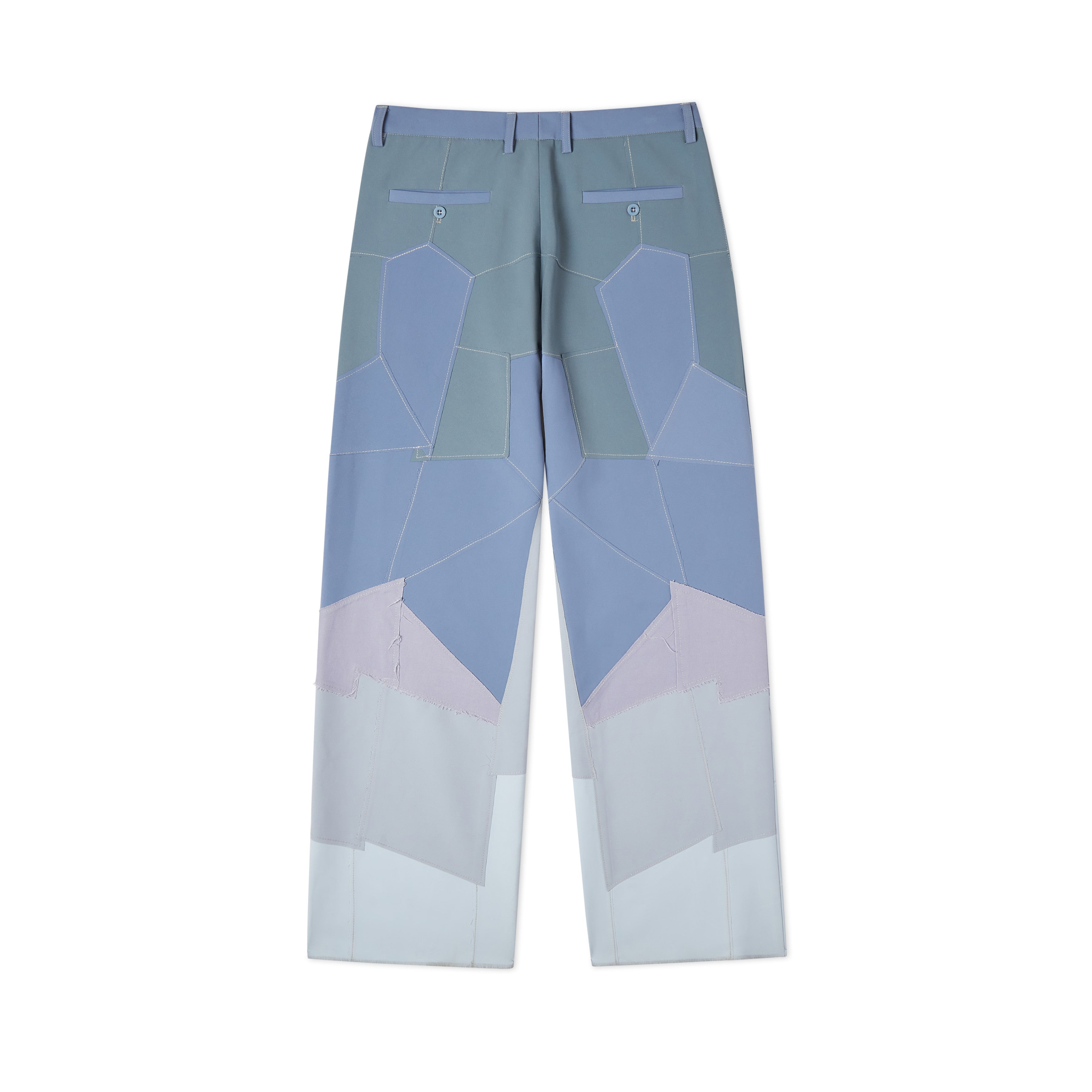Patchwork Gradient Suit Bottom [Blue]