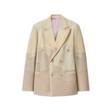 Patchwork Gradient Suit Top [Cream]
