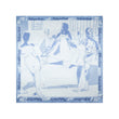 Painted Bedroom Silk Scarf [Blue]