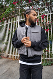 EPTM Suede Bubble Vest - Grey