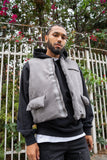 EPTM Suede Bubble Vest - Grey