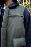 EPTM Suede Bubble Vest - Hunter Green