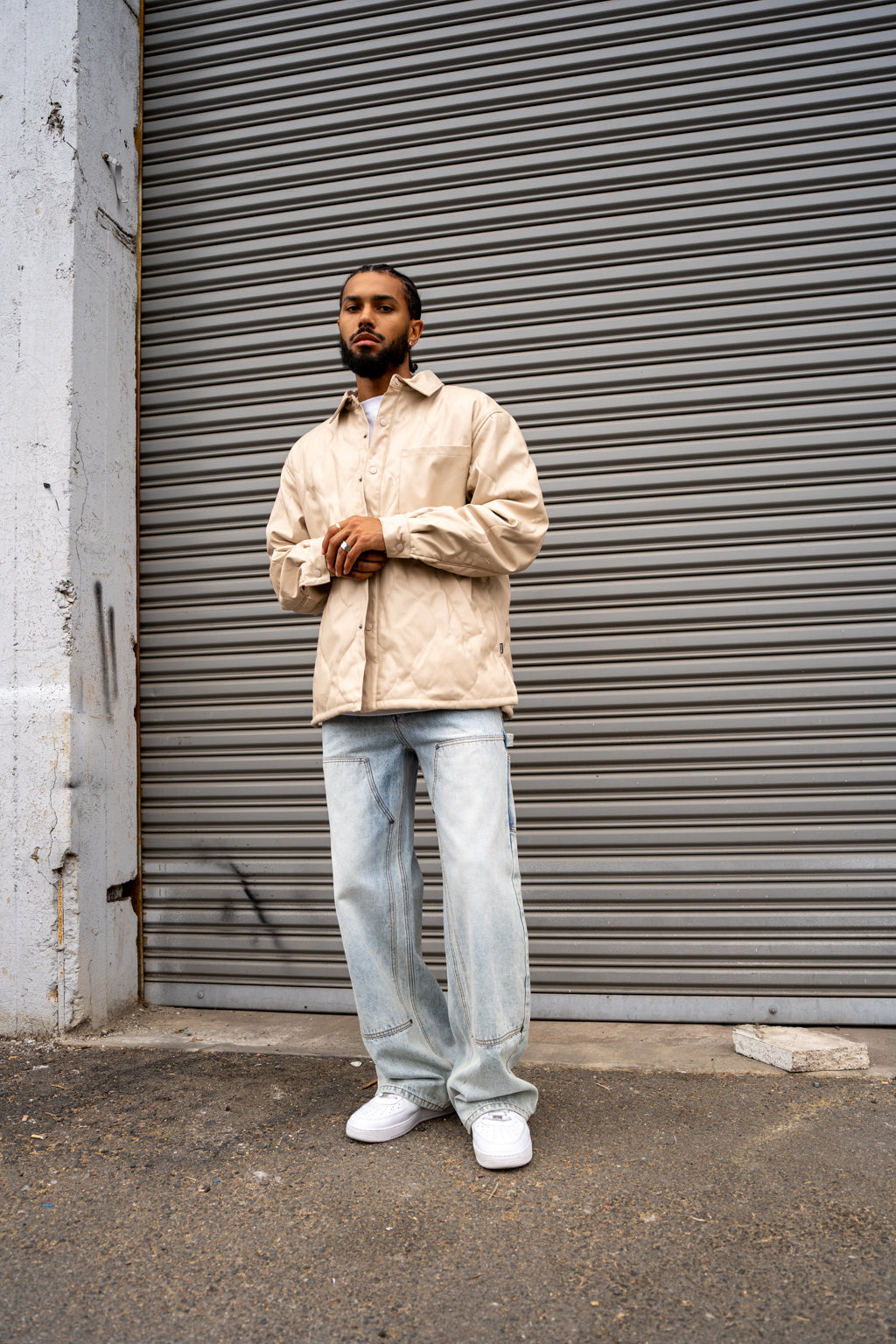 EPTM Orion Puffer Shirt - Cream