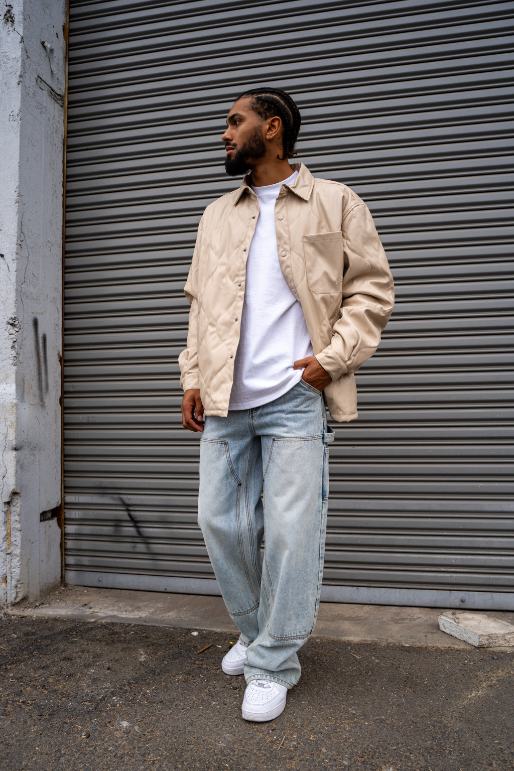 EPTM Orion Puffer Shirt - Cream