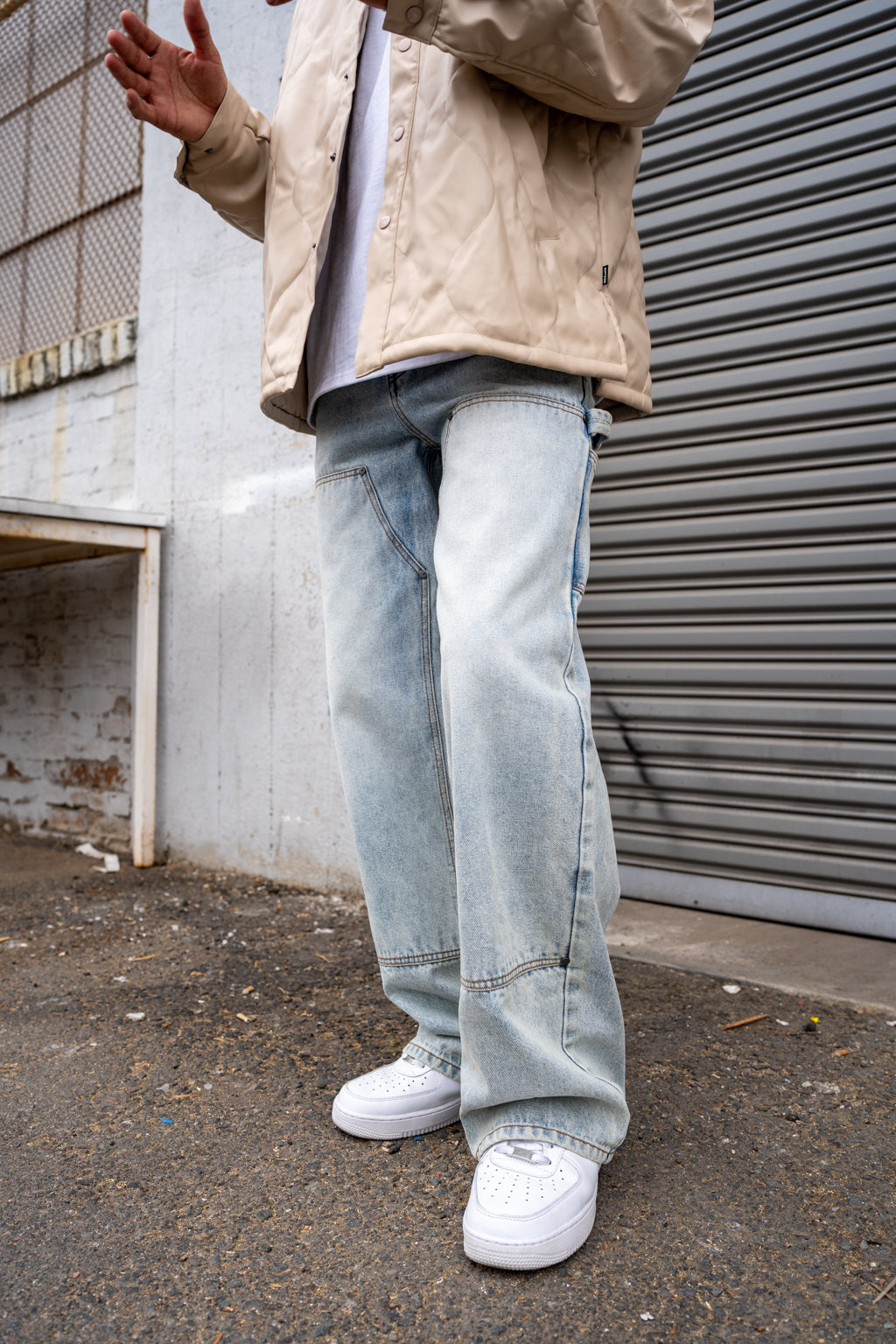 EPTM Orion Puffer Shirt - Cream