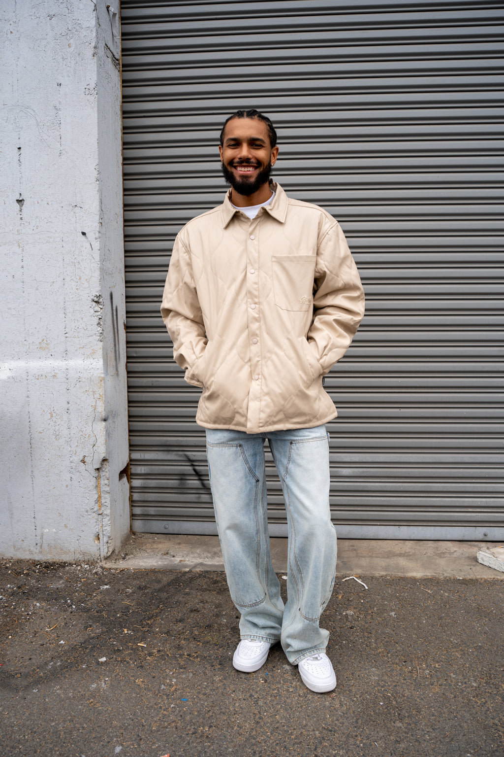 EPTM Orion Puffer Shirt - Cream