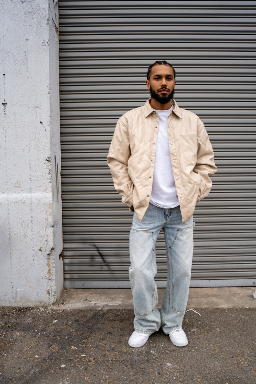 EPTM Orion Puffer Shirt - Cream