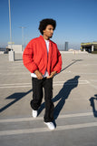EPTM Capital Cropped Bomber - Red