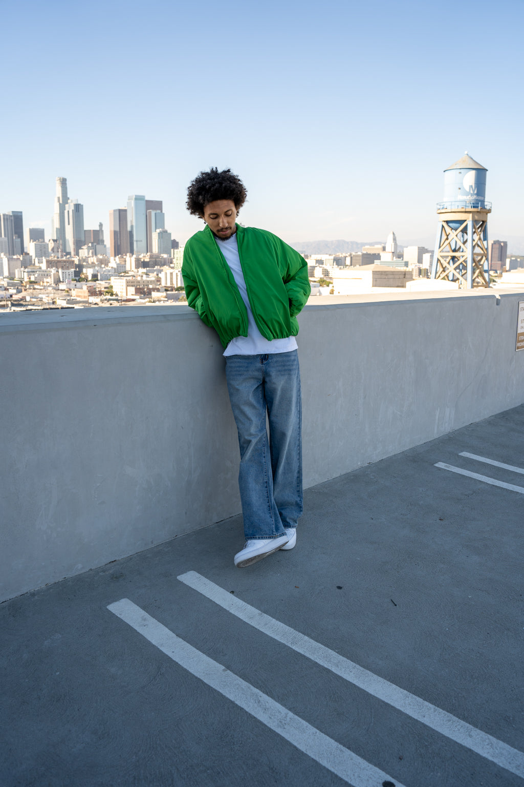 EPTM Capital Cropped Bomber - Green