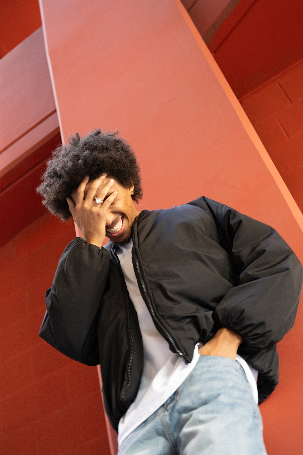 EPTM Capital Cropped Bomber - Black