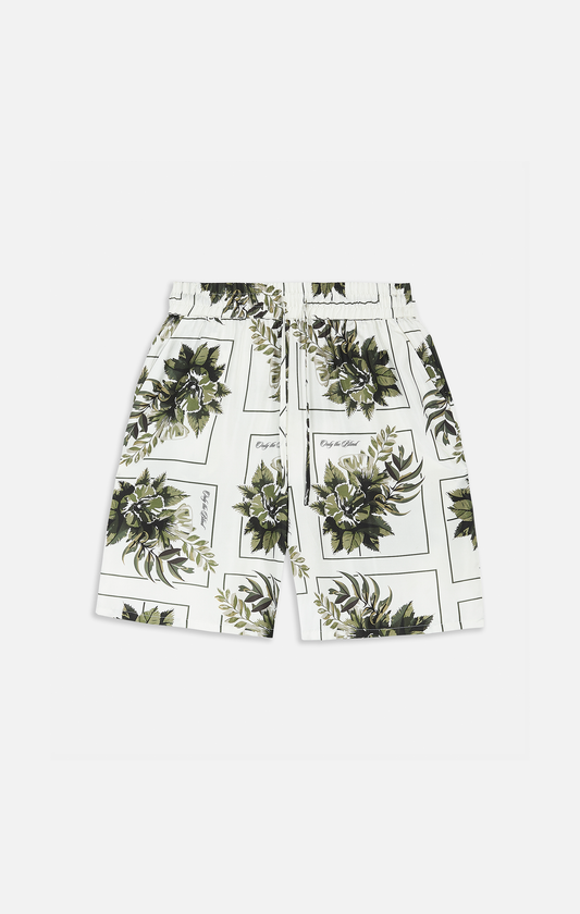 BOTANICAL SILK SHORTS