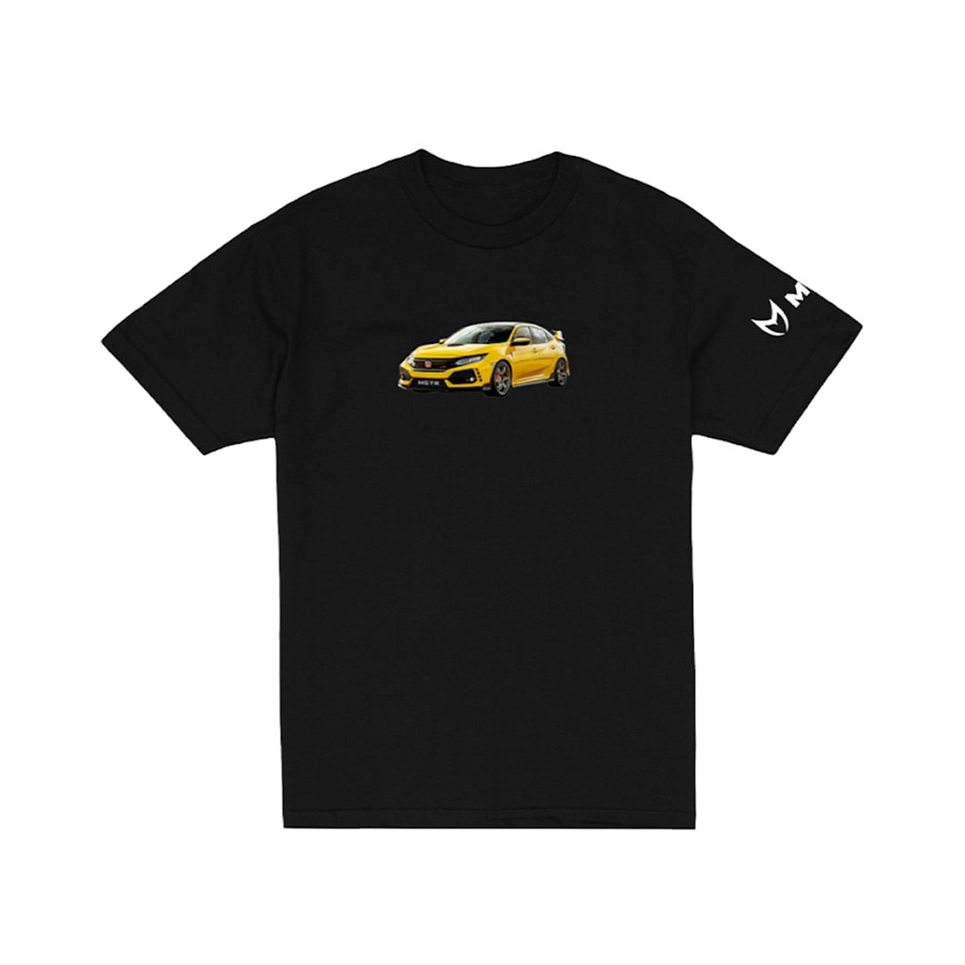 HPJ YELLOW TYPE R TEE - BLACK
