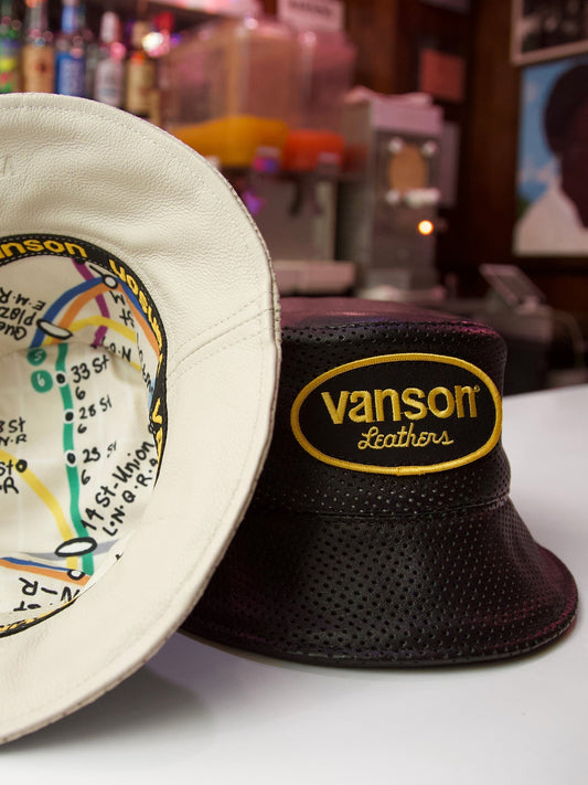 LEATHER BUCKET HATS