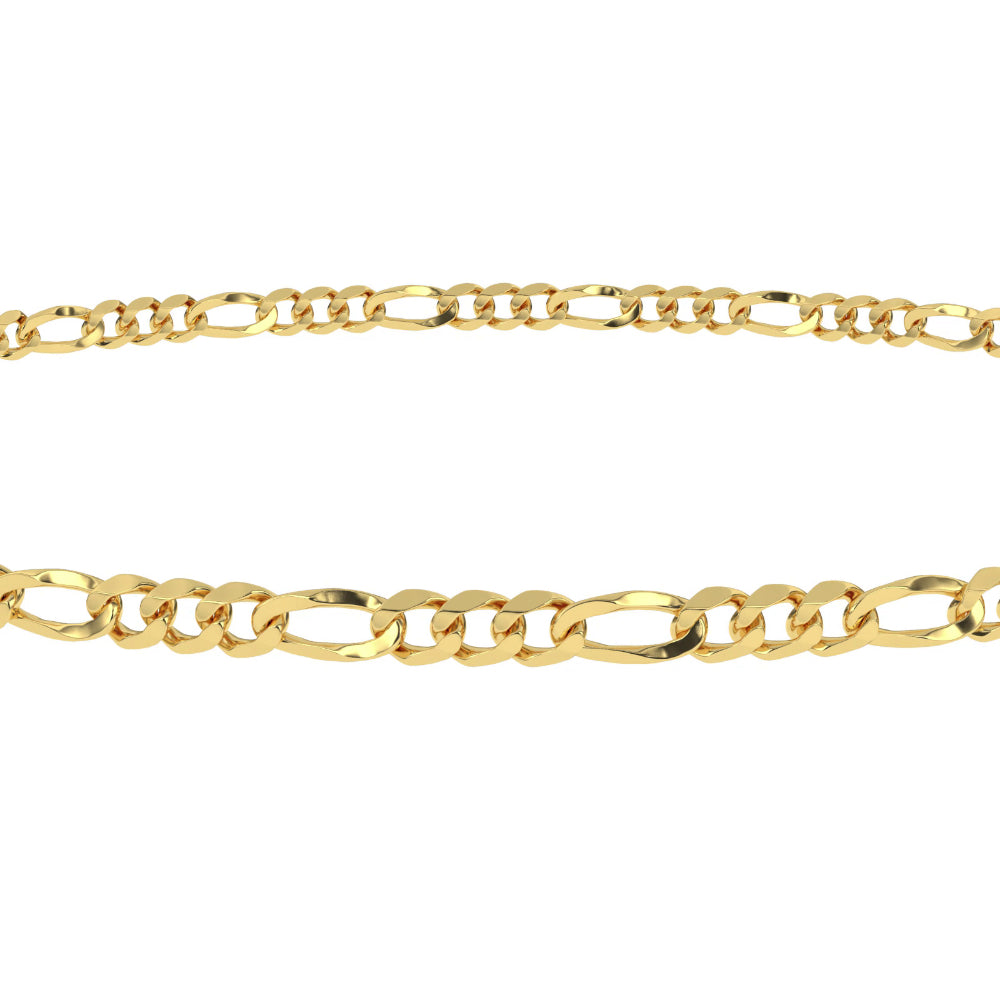 Solid Gold Figaro Chain