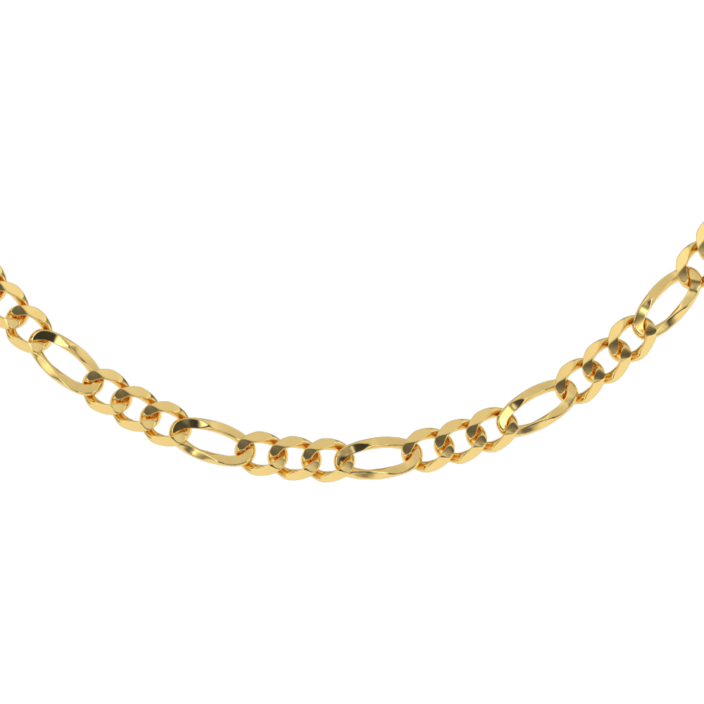 Solid Gold Figaro Bracelet