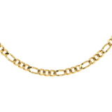 Solid Gold Figaro Chain