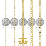 Solid Gold Figaro Chain 4.5mm