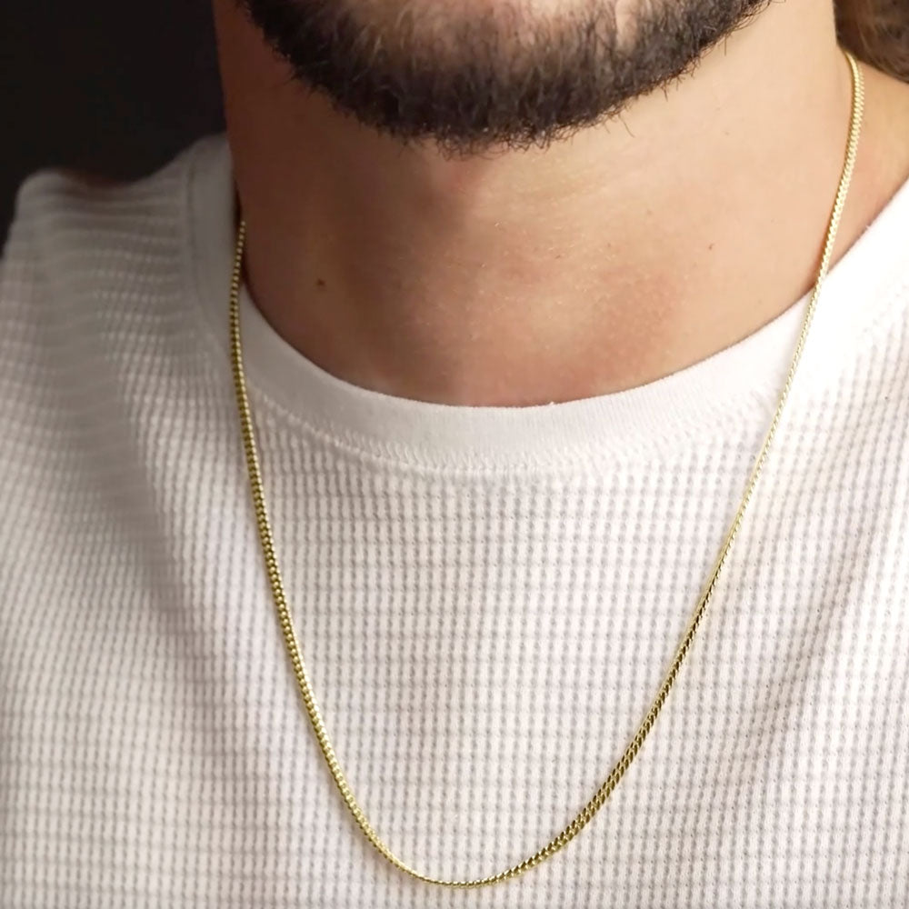 Solid Gold Cuban Link Chain 10k - 14k