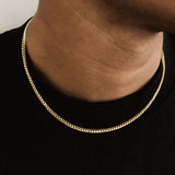 Solid Gold Cuban Link Chain Hollow