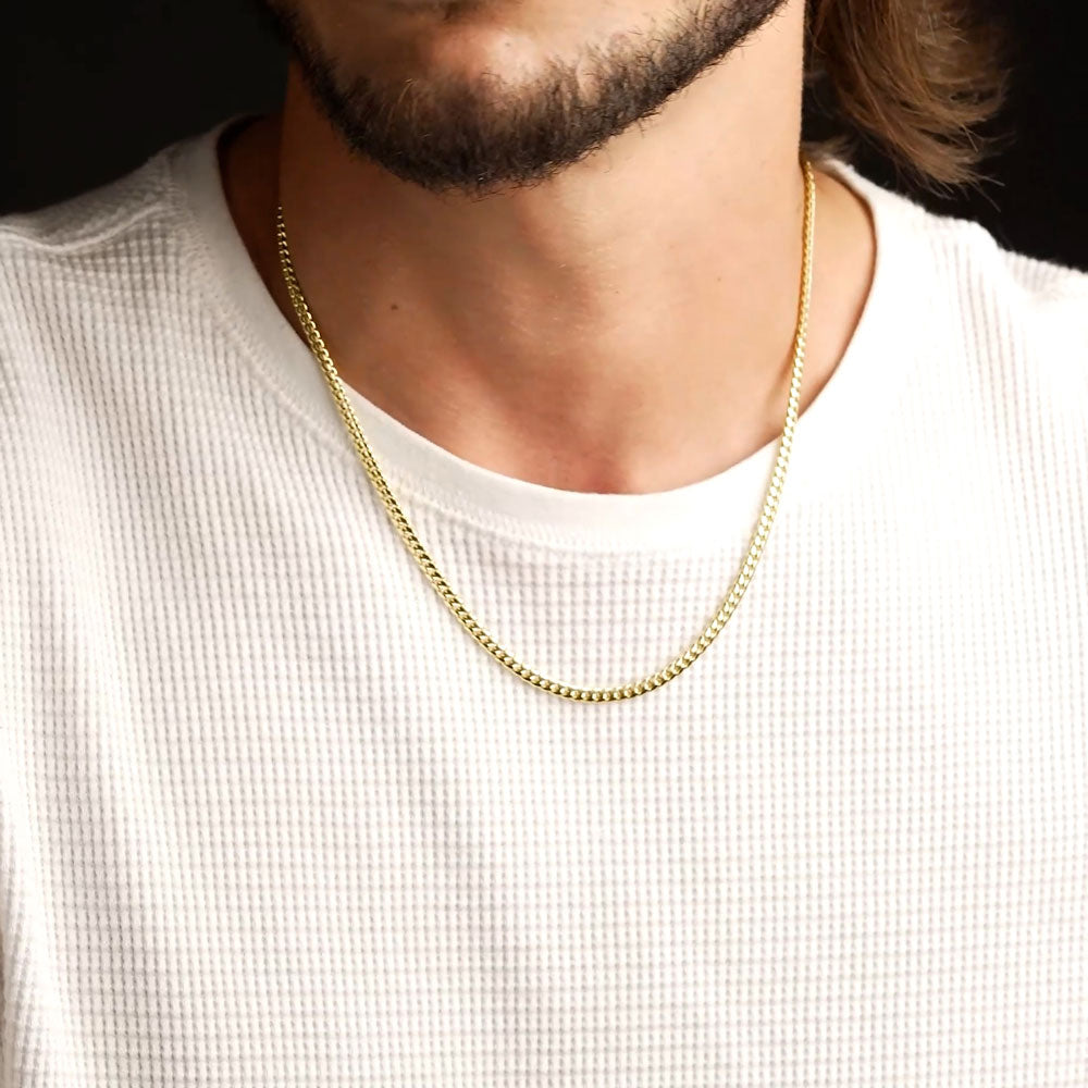 Solid Gold Cuban Link Chain 10k - 14k