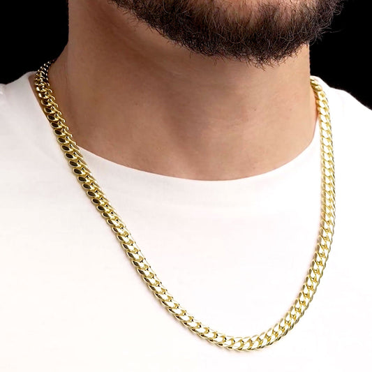 Solid Gold Cuban Link Chain 8mm