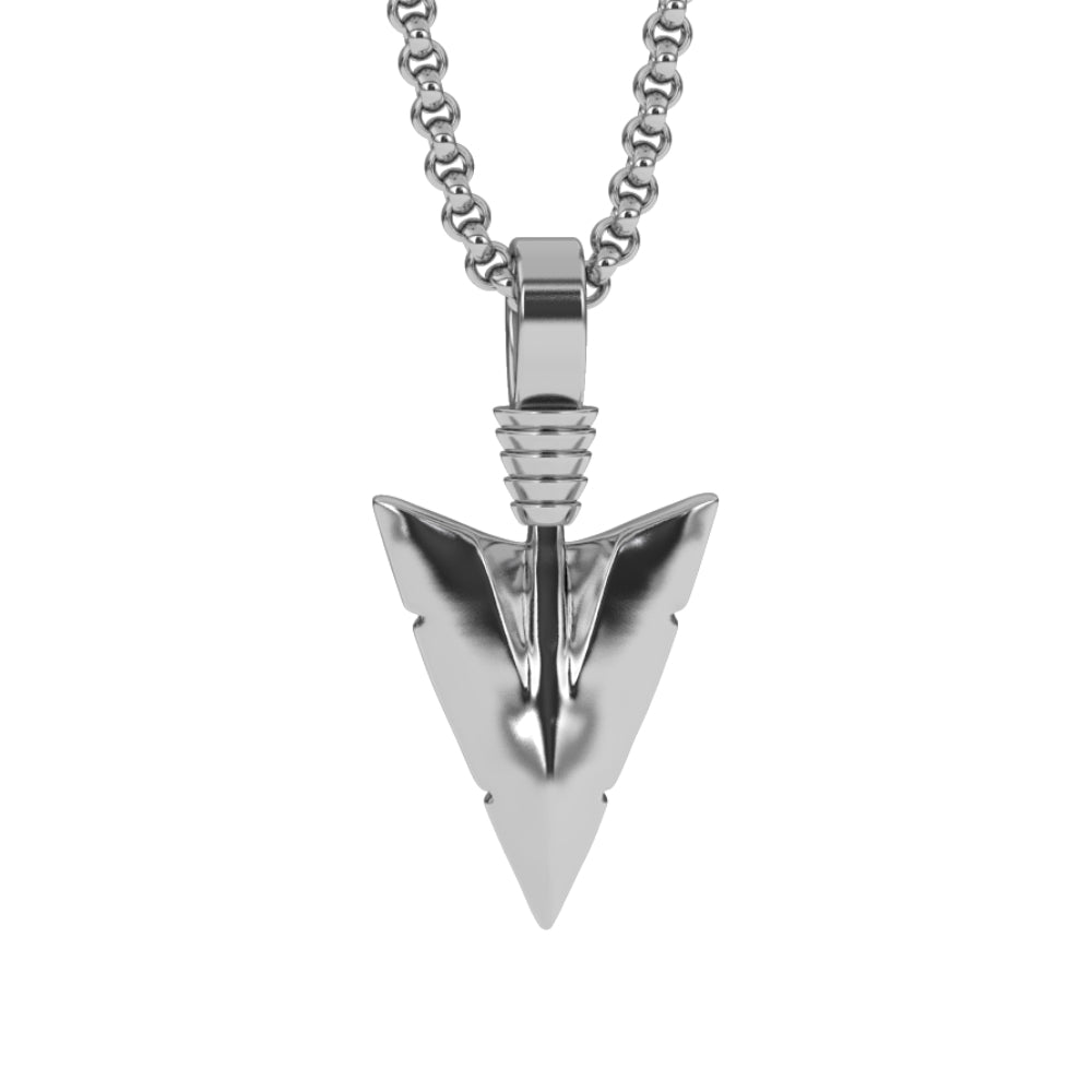 Arrowhead Pendant Necklace & Cable Chain