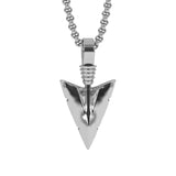 Arrowhead Pendant Necklace & Cable Chain