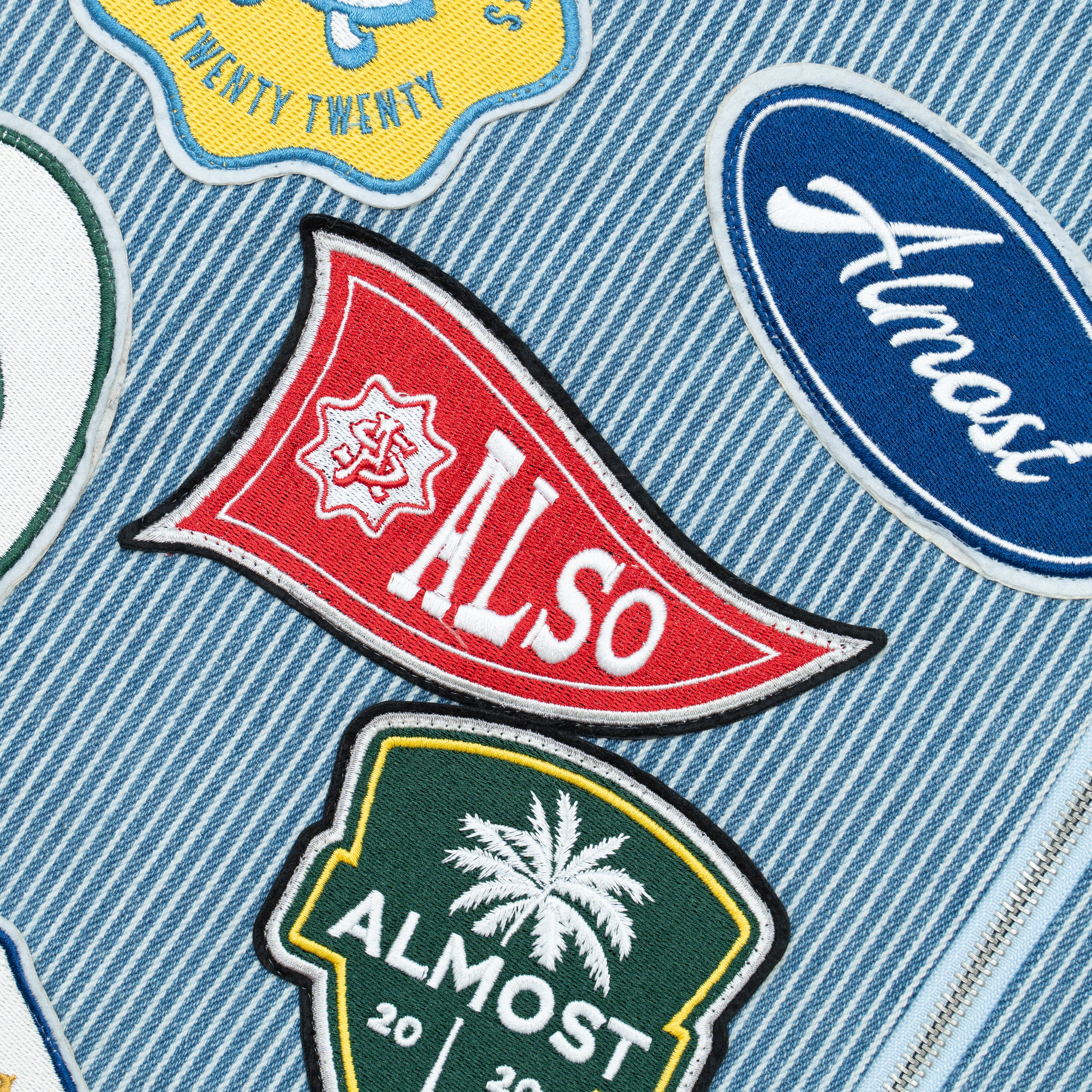 Patchwork Shirt (Light Blue)