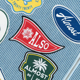 Patchwork Shirt (Light Blue)