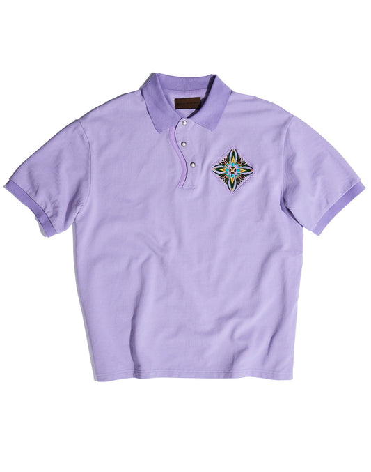 Fluid Placket Polo in PUR