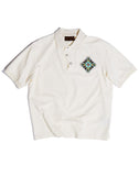 Fluid Placket Polo in WHT