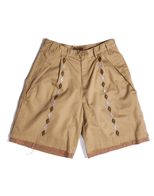Gemstone Bermuda Shorts in BRN