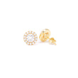 Diamond Halo Stud Men's Earrings