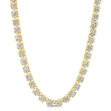 Gold Diamond Buttercup Tennis Chain 6mm