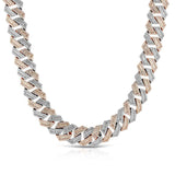 Diamond Baguette Straight Edge Cuban Chain 18mm