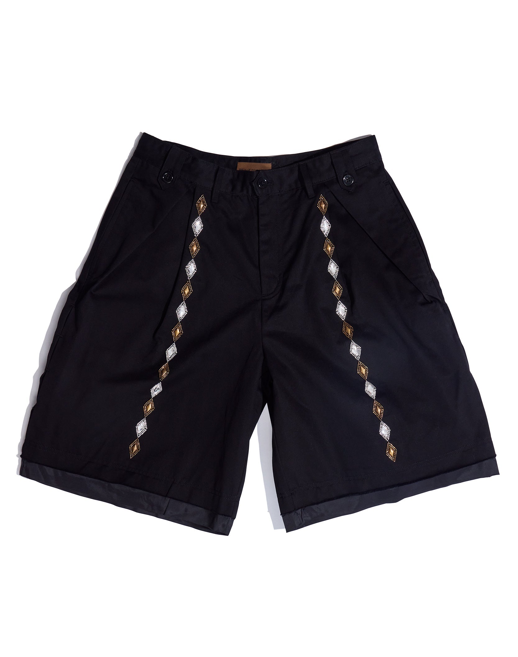 Gemstone Bermuda Shorts in BLK