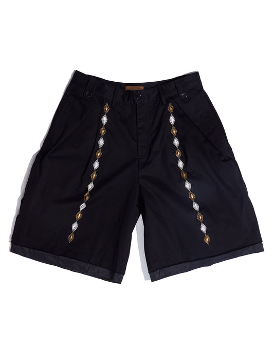 Gemstone Bermuda Shorts in BLK