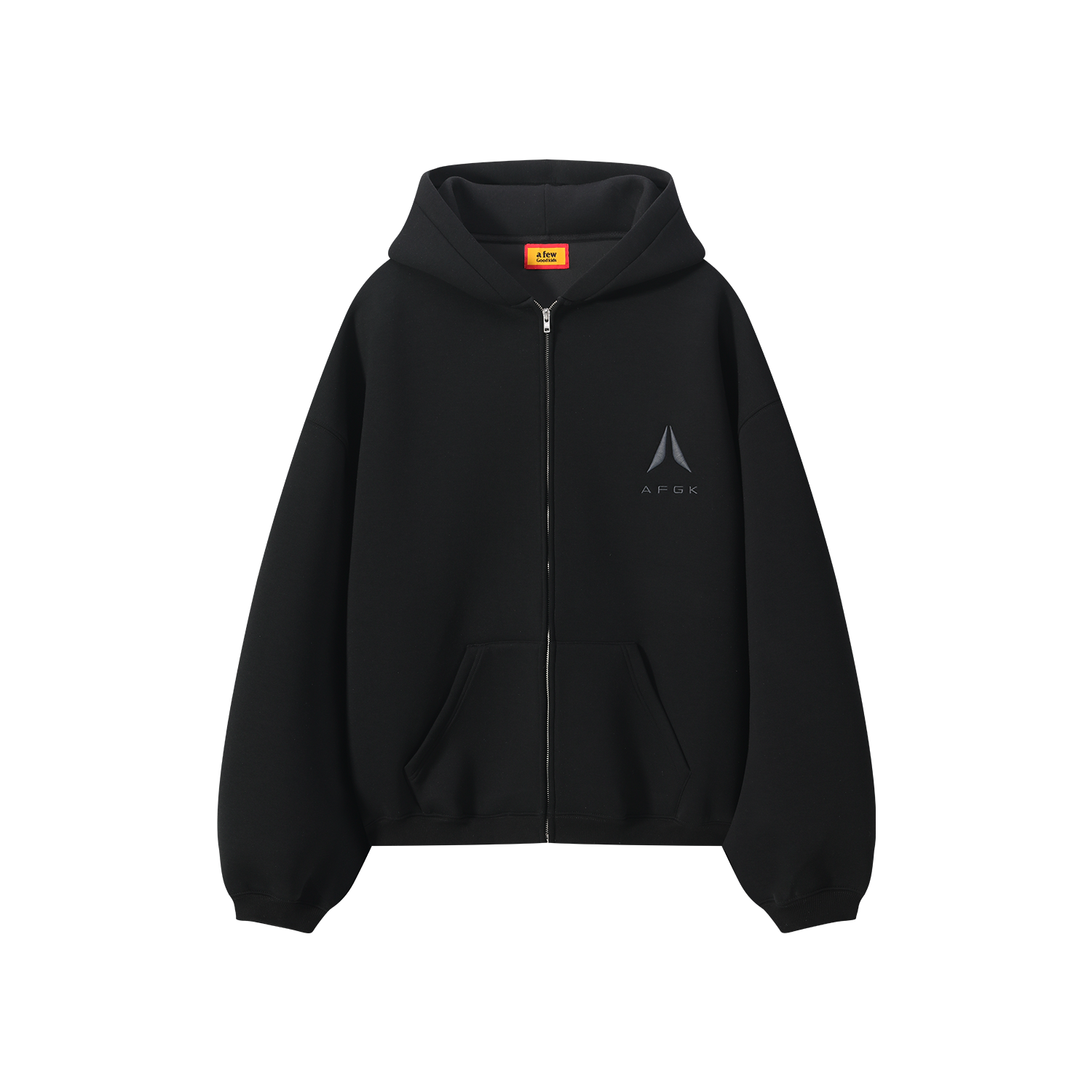 DONCARE(AFGK) "Logo scuba zip hoodie"