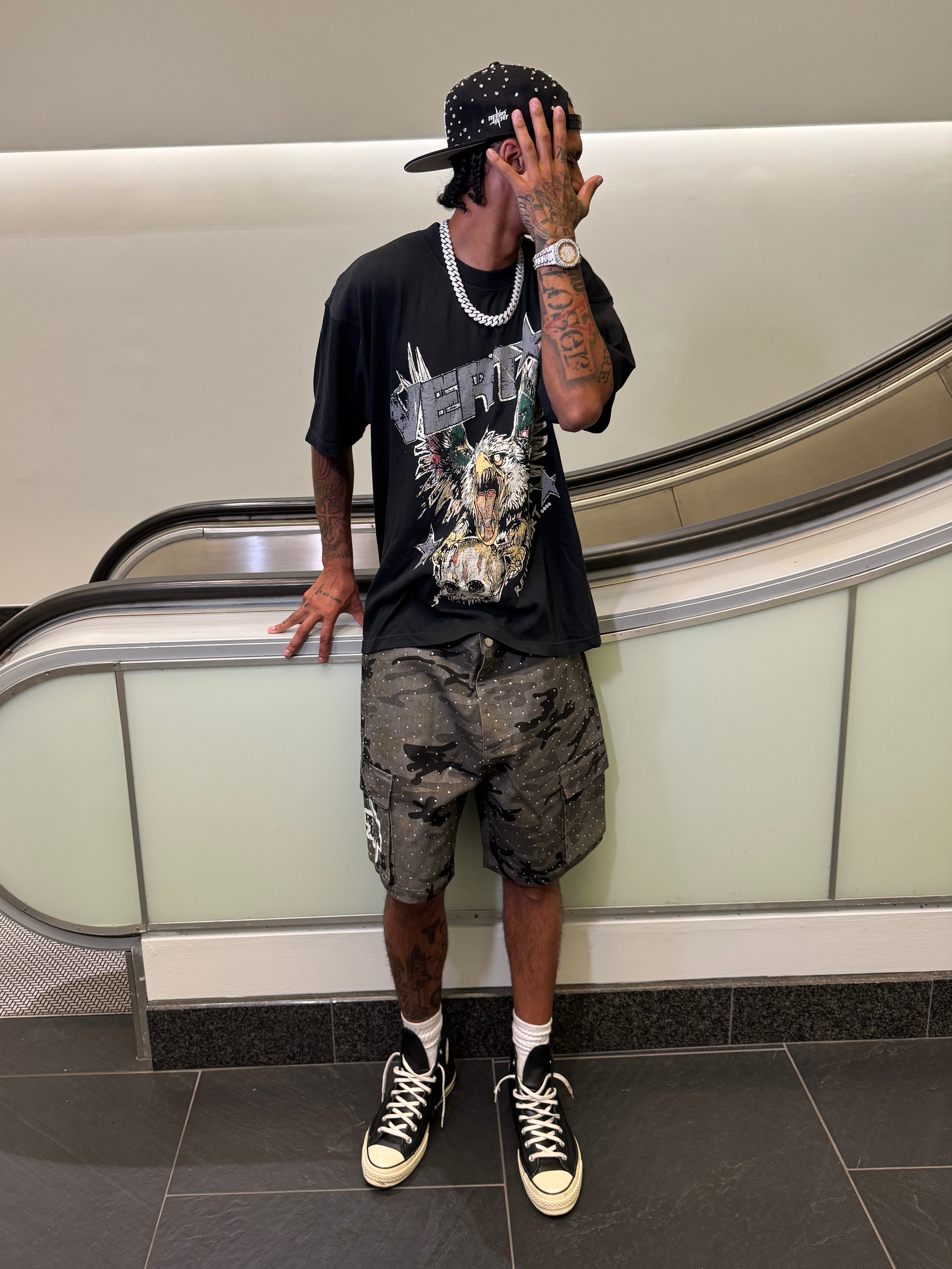 FALCON SKULL T-SHIRT GREY