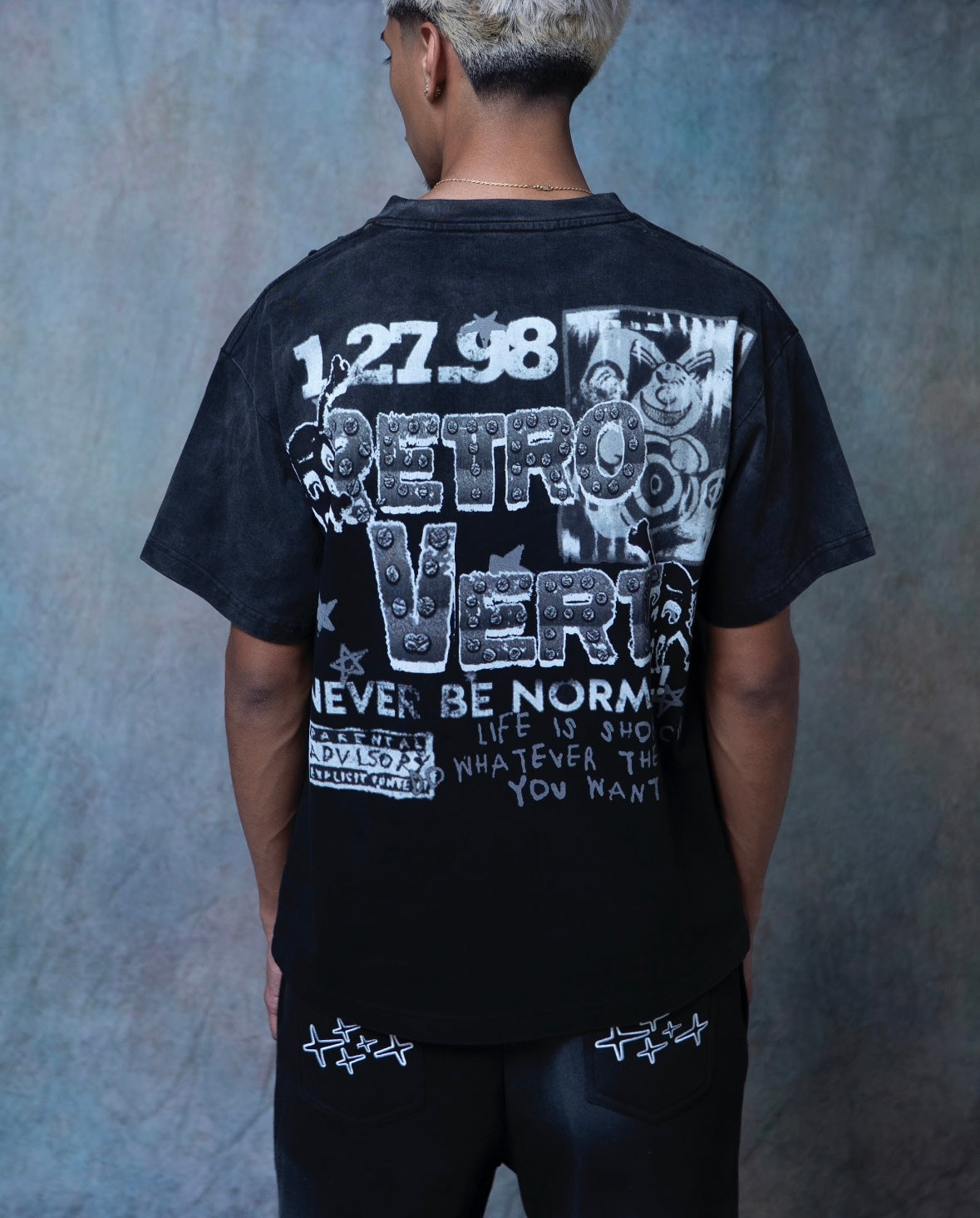 Rhinestone Nurse Tee - Black