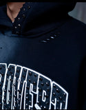 RHINESTONE STAR EAGLE HOODIE BLACK
