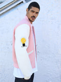 HOT AIR BALLON VARSITY JACKET | PINK