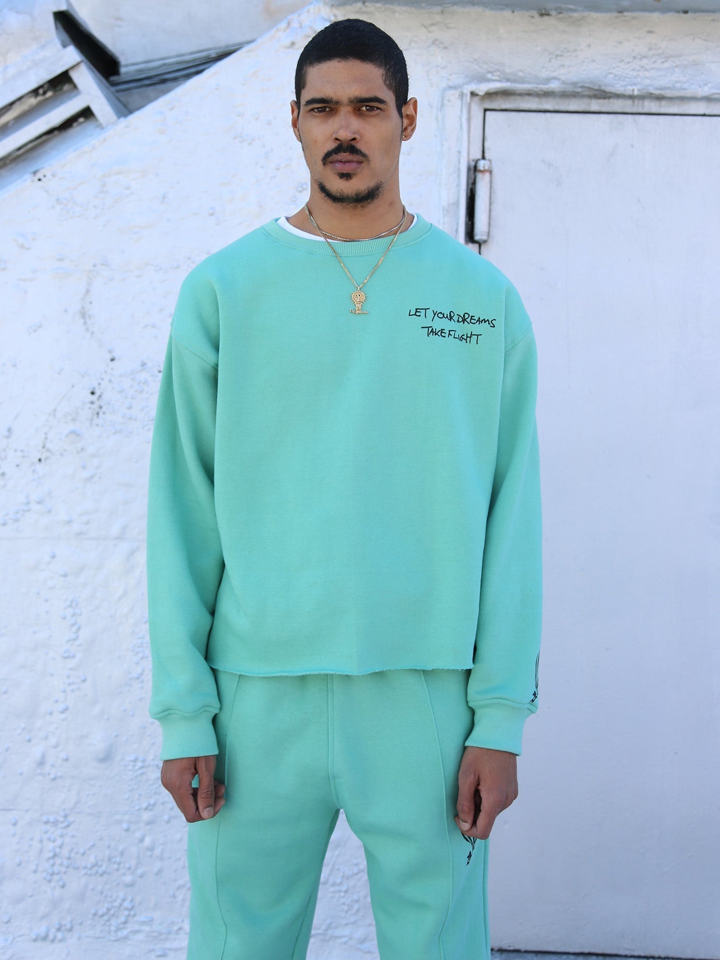 HOT AIR BALLON SWEAT SUIT | MINT GREEN