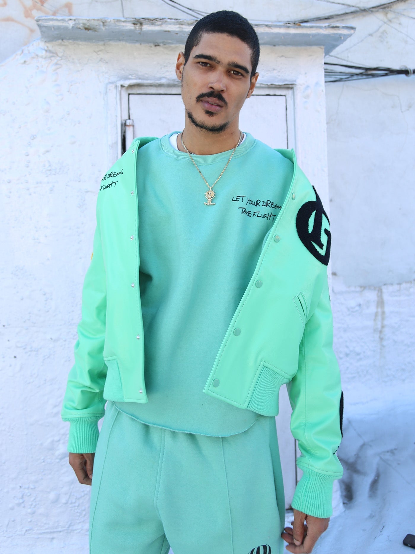 HOT AIR BALLON SWEAT SUIT | MINT GREEN