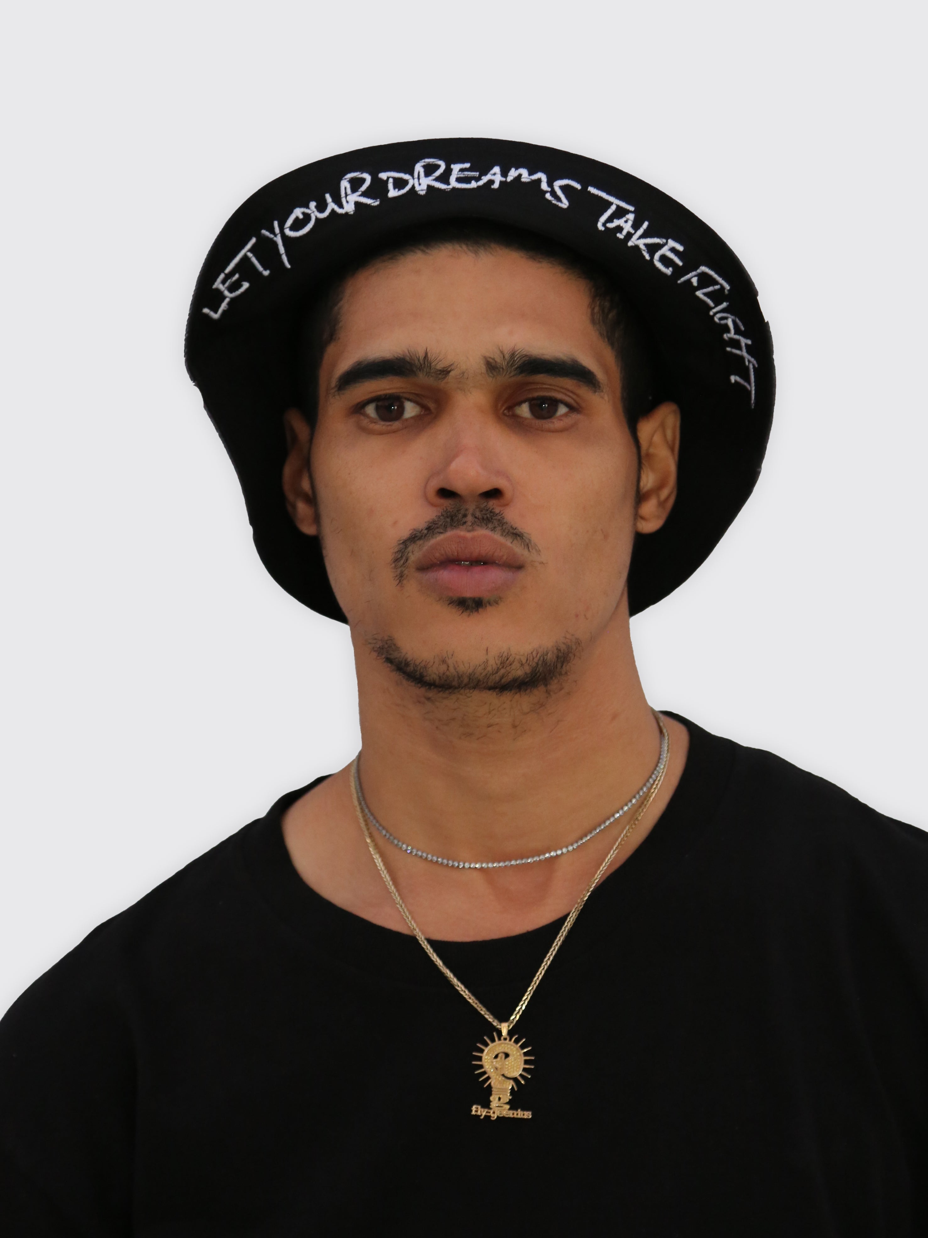 HOT AIR BALLON BUCKET HAT | BLACK