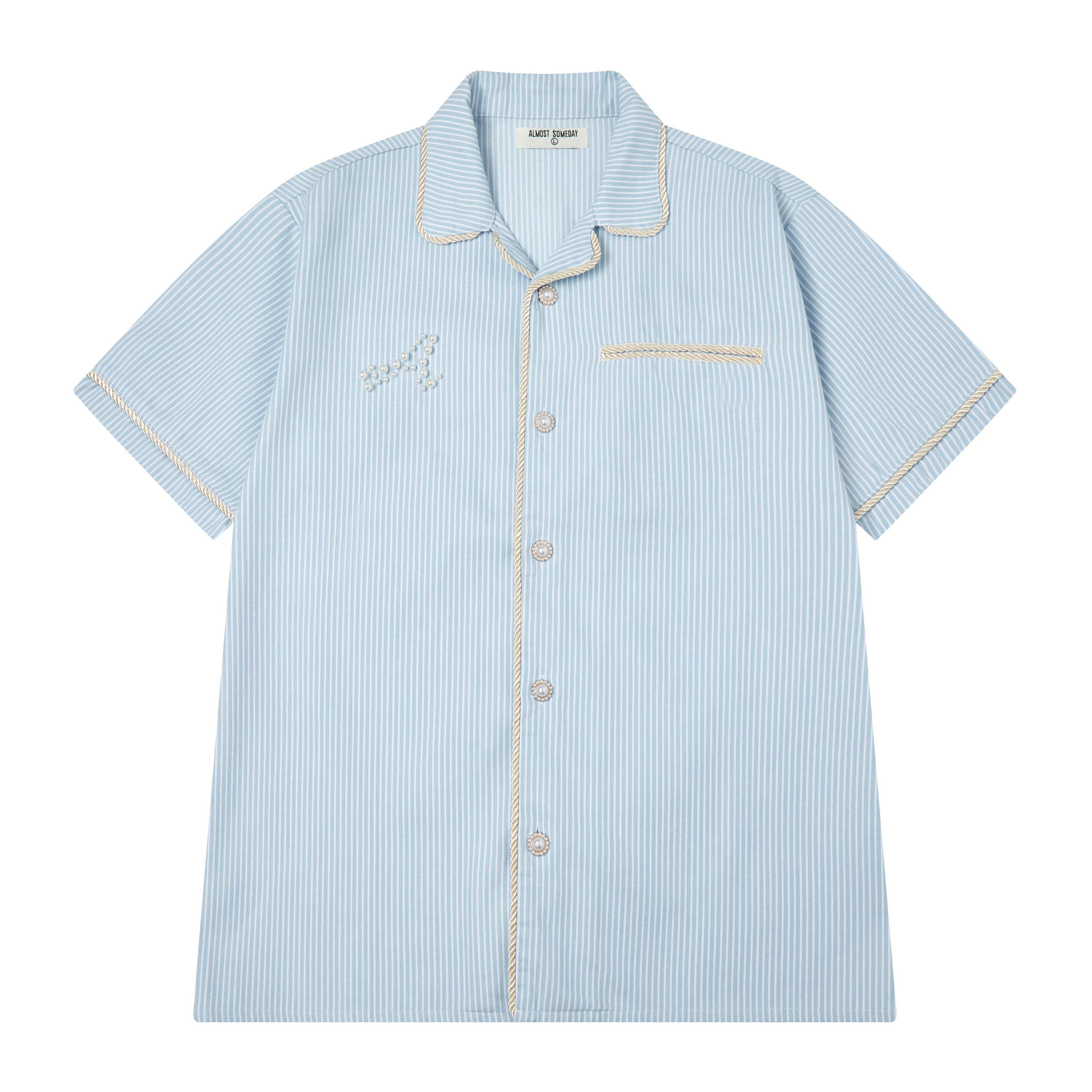 Belfort Button Up Shirt (Blue)