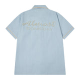 Belfort Button Up Shirt (Blue)