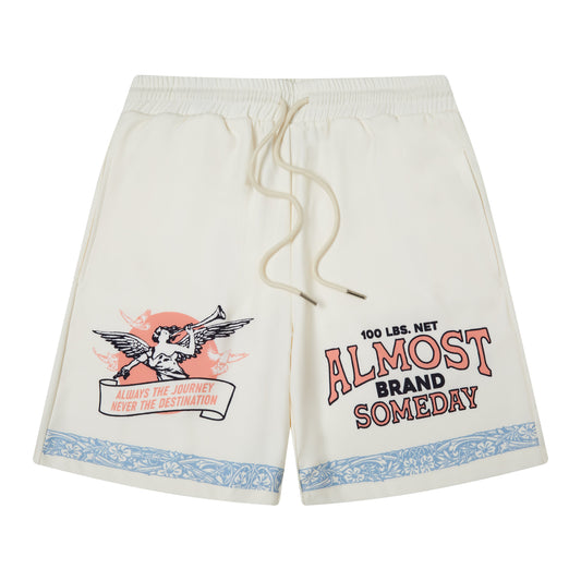 Burlap Shorts - Cream
