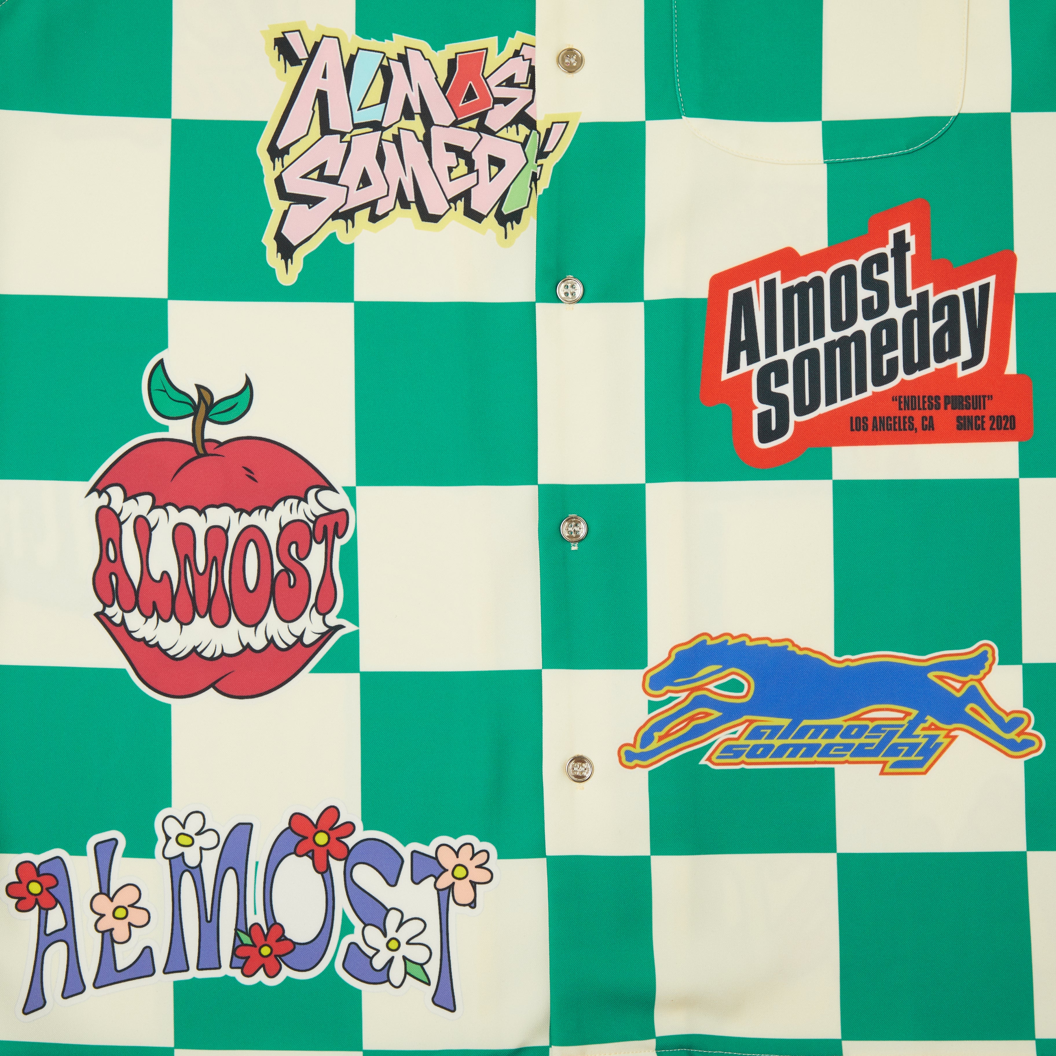 Hendrix Button Up Shirt (Green)