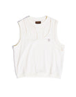 Fluid Layered Knit Tank In WHT